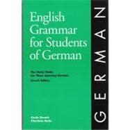 Seller image for English Grammar for Students of German for sale by eCampus