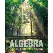 Bild des Verkufers fr Algebra : Form and Function zum Verkauf von eCampus