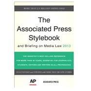 Imagen del vendedor de Associated Press Stylebook: And Briefing on Media Law 2013 a la venta por eCampus