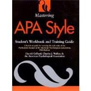 Image du vendeur pour Mastering APA Style mis en vente par eCampus