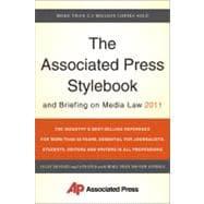 Imagen del vendedor de The Associated Press Stylebook and Briefing on Media Law 2011 a la venta por eCampus