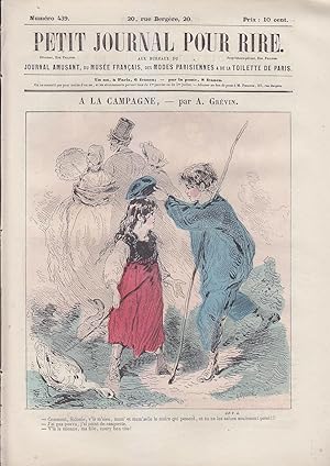 Seller image for PETIT JOURNAL POUR RIRE 439 1860 GREVIN Soirees d un Certain Monde MARCELIN for sale by CARIOU1