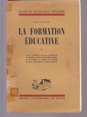 Seller image for LA FORMATION DUCATIVE. LIVRE QUATRIME for sale by LIBRERIA TORMOS