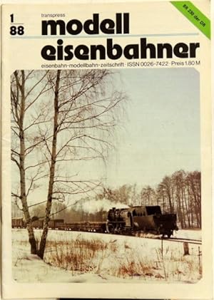 Imagen del vendedor de Modelleisenbahner; 1/88 Eisenbahn-Modellbahn-Zeitschrift a la venta por Peter-Sodann-Bibliothek eG