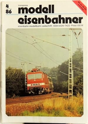 Seller image for Modelleisenbahner; 4/86 Eisenbahn-Modellbahn-Zeitschrift for sale by Peter-Sodann-Bibliothek eG