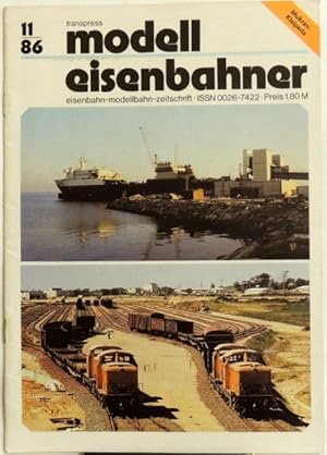 Imagen del vendedor de Modelleisenbahner; 11/86 Eisenbahn-Modellbahn-Zeitschrift a la venta por Peter-Sodann-Bibliothek eG