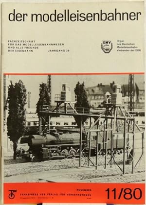 Imagen del vendedor de Der Modelleisenbahner; 11/80 Fachzeitschrift fr das Modelleisenbahnwesen a la venta por Peter-Sodann-Bibliothek eG