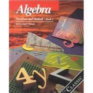 Image du vendeur pour Algebra Structure and Method, Grades 8-11 Book 1: Mcdougal Littell Structure & Method mis en vente par eCampus