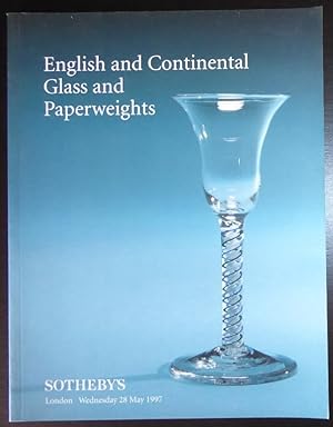 Seller image for English and Continental Glass and Paperweights May 28, 1997 for sale by Jeff Irwin Books