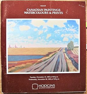 Sale of Canadian Paintings, Watercolours & Prints