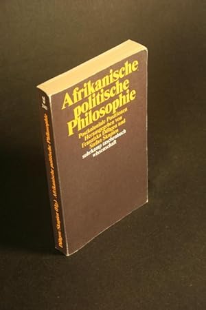 Bild des Verkufers fr Afrikanische politische Philosophie. Postkoloniale Positionen. Herausgegeben von Franziska Dbgen und Stefan Skupien zum Verkauf von Steven Wolfe Books