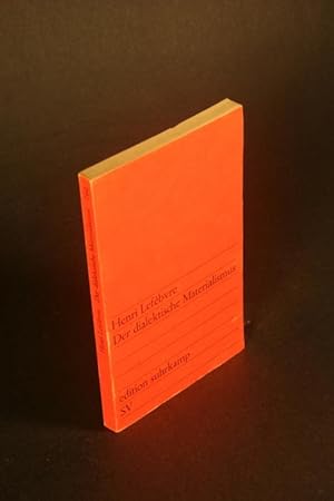 Seller image for Der dialektische Materialismus. Aus dem Franzsischen von Alfred Schmidt for sale by Steven Wolfe Books