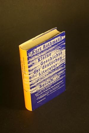 Bild des Verkufers fr Kleine Geschichte der Deutschen Literatur. zum Verkauf von Steven Wolfe Books