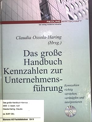 Bild des Verkufers fr Das groe Handbuch Kennzahlen zur Unternehmensfhrung. Kennzahlen richtig verstehen, verknpfen und interpretieren. zum Verkauf von books4less (Versandantiquariat Petra Gros GmbH & Co. KG)