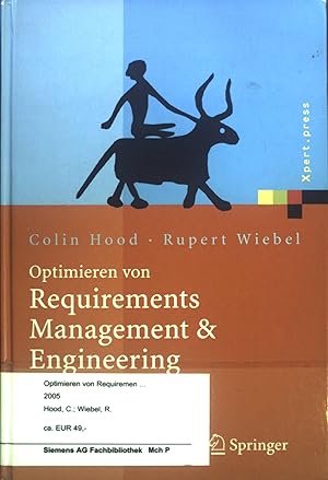 Bild des Verkufers fr Optimieren von Requirements Management & Engineering; mit dem HOOD Capability Model. zum Verkauf von books4less (Versandantiquariat Petra Gros GmbH & Co. KG)