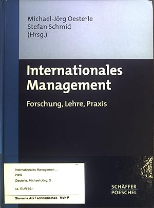 Seller image for Internationales Management. Forschung, Lehre, Praxis. for sale by books4less (Versandantiquariat Petra Gros GmbH & Co. KG)