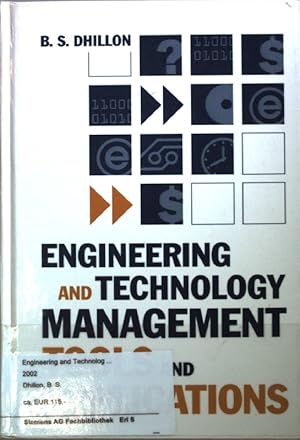 Imagen del vendedor de Engineering and Technology Management Tools and Applications. a la venta por books4less (Versandantiquariat Petra Gros GmbH & Co. KG)