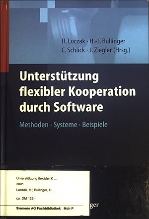 Seller image for Untersttzung flexibler Kooperation durch Software. Methoden, Systeme, Beispiele. for sale by books4less (Versandantiquariat Petra Gros GmbH & Co. KG)