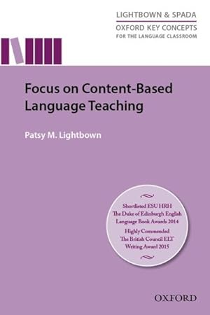 Imagen del vendedor de Focus on Content-Based Language Teaching a la venta por GreatBookPrices
