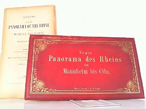 Imagen del vendedor de Neues Panorama des Rheins von Mannheim bis Cln. Mit 45 Randbildern nebst Beschreibung. Leporello mit 15 Elementen. a la venta por Antiquariat Ehbrecht - Preis inkl. MwSt.