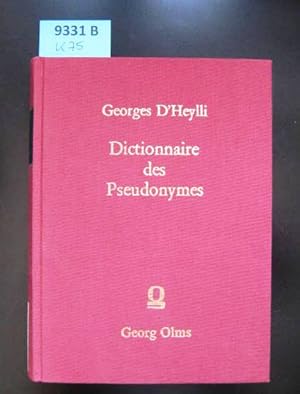 Seller image for Dictionnaire des pseudonymes. for sale by Augusta-Antiquariat GbR