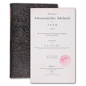 Bild des Verkufers fr ber Interpolation. SS. 265-284. In: Berliner Astronomisches Jahrbuch fr 1830. zum Verkauf von Antiquariat Gerhard Gruber