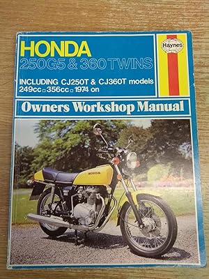 Honda 250G5 & 360 Twins (including CJ250T & CJ360T models) from 1974 onwards. Haynes Owners Works...