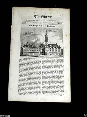 Seller image for The Mirror of Literature.Amusement and Instruction.1829 No 395, The Original Royal Exchange,* London,+ NOTES OF A TOUR IN THE ISLAND OF JERSEY,+ ST. SEPULCHRE'S BELL.+ BURMESE BOAT-RACES.+ OPIUM EATING. for sale by Tony Hutchinson