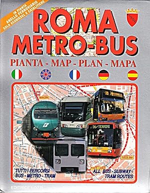 Bild des Verkufers fr Roma Metro-Bus 1995. Pianta. Tutti i percorsi Bus - Metro - Tram della citt. zum Verkauf von Die Buchgeister