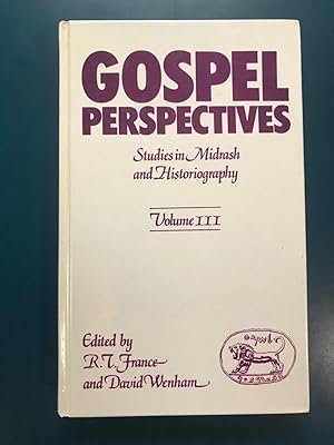 Seller image for Gospel Perspectives, Vol III: Studies of History and Tradition in the Four Gospels for sale by Regent College Bookstore