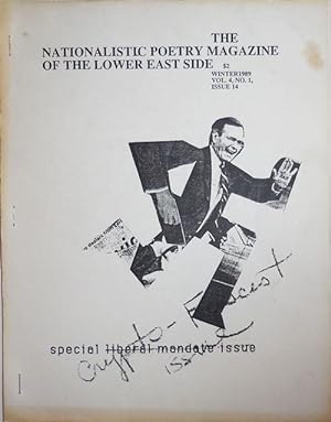 Immagine del venditore per The Nationalistic Poetry Magazine of the Lower East Side Vol. 4 No. 1 venduto da Derringer Books, Member ABAA