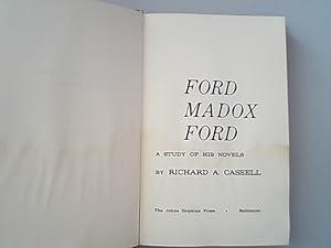 Image du vendeur pour Ford Madox Ford: A Study of His Novels mis en vente par Antiquariat Bookfarm