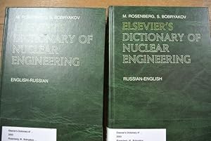 Seller image for Elsevier's dictionary of Nuclear Engineering. (2 Bnde / 2 vol. set). I: English-Russian. II: Russian-English. for sale by Antiquariat Bookfarm