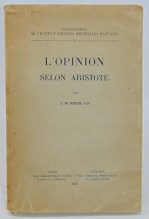 L'Opinion Selon Aristote