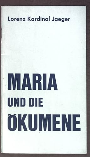 Bild des Verkufers fr Maria und die kumene; Aktuelle Schriften zum Verkauf von books4less (Versandantiquariat Petra Gros GmbH & Co. KG)
