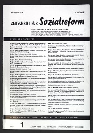 Seller image for Selbststeuerung im Sozialstaat, zur Verortung der Rentenreform 1992 in der Sozialpolitik der 80er Jahre; in: Heft 1 Zeitschrift fr Sozialreform; for sale by books4less (Versandantiquariat Petra Gros GmbH & Co. KG)