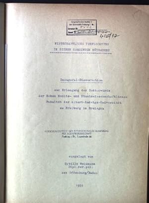 Bild des Verkufers fr Wirtschaftliche Verflechtung in sieben Gemeinden Sdbadens. Dissertation zum Verkauf von books4less (Versandantiquariat Petra Gros GmbH & Co. KG)