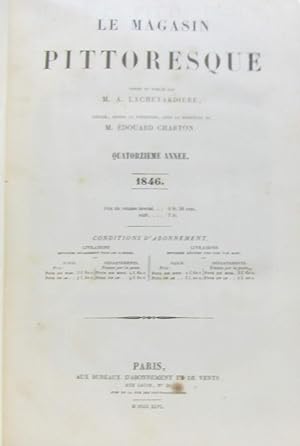 Seller image for Le magasin pittoresque - 1845 et 1846 (2 numros conscutifs anne complte par volume) for sale by crealivres