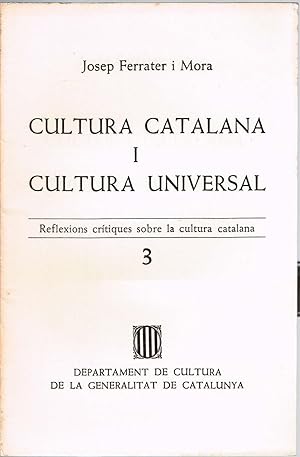 Cultura Catalana i Cultura Universal.