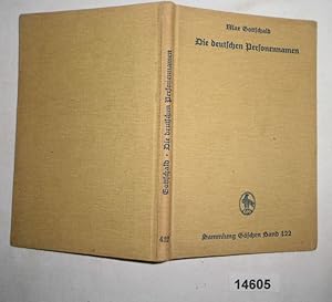 Imagen del vendedor de Sammlung Gschen Nr. 422: Die deutschen Personennamen a la venta por Versandhandel fr Sammler