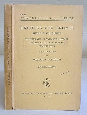 Bild des Verkufers fr Erec Und Enide [ rec et nide ] Textausgabe Mit Variantenauswahl, Einleitung Und Erklrenden Anmerkungen zum Verkauf von Eastleach Books