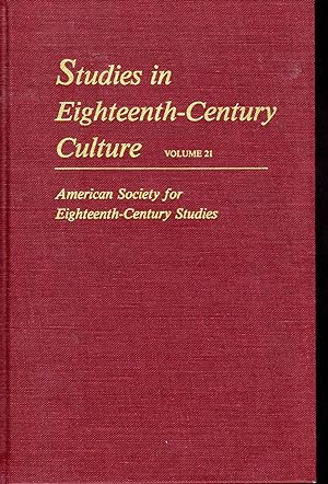 Image du vendeur pour Studies in Eighteenth-Century Culture: Volume 21 mis en vente par Dorley House Books, Inc.
