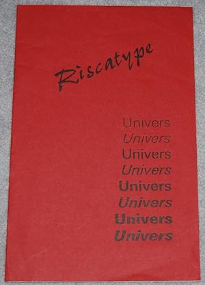 Riscatype : Univers [trade catalog]