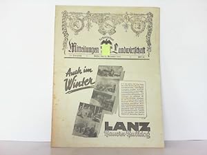 Mitteilungen für die Landwirtschaft. Heft 52 / 53. Jahrgang / 31. Dezember 1938.