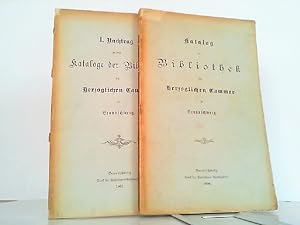 Katalog der Bibliothek der Herzoglichen Cammer zu Braunschweig. 2 Bände - Hauptband und Nachtrag.