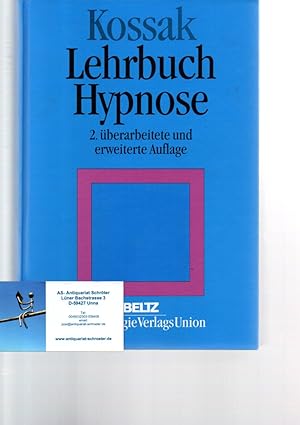 Bild des Verkufers fr Hypnose. Ein Lehrbuch. 2. berarbeitete und erweiterte Auflage. zum Verkauf von Antiquariat Schrter -Uta-Janine Strmer