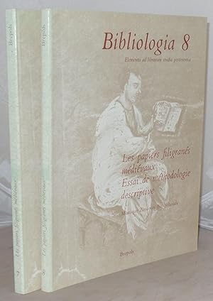 Seller image for Les Papiers Filigranes medievaux: Essai De Methodologie Descriptive I. & II.[Bibliologia 7 and 8 for sale by Besleys Books  PBFA