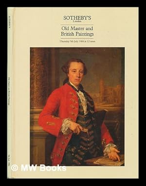 Image du vendeur pour Old master paintings and British paintings 1550-1850 : Day of sale Wednesday, 24th October 1984 . at their Large Galleries . / Sotheby's mis en vente par MW Books