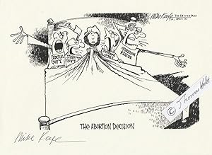 Bild des Verkufers fr MIKE KEEFE (1946) US-amerikanischer Karikaturist, Zeichner, Cartoonist, Illustrator, Grafiker, vor allem fr seine Arbeiten bei The Denver Post bekannt zum Verkauf von Herbst-Auktionen