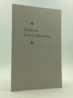 Imagen del vendedor de CALIFORNIA CATHOLIC MISCELLANY IV: Prominent Catholic Chronicler; A Bio-bibliographical Study of Peter Thomas Conmy (1901-1996) a la venta por Kubik Fine Books Ltd., ABAA